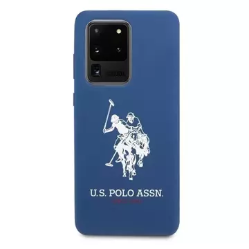 Etui na telefon US Polo Silicone Collection do Samsung Galaxy S20 Ultra granatowy/navy