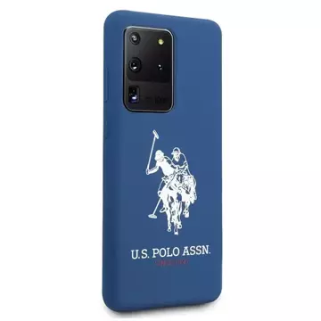 Etui na telefon US Polo Silicone Collection do Samsung Galaxy S20 Ultra granatowy/navy