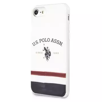 Etui na telefon US Polo Tricolor Pattern Collection iPhone 7/8/SE 2020 / SE 2022 biały/white