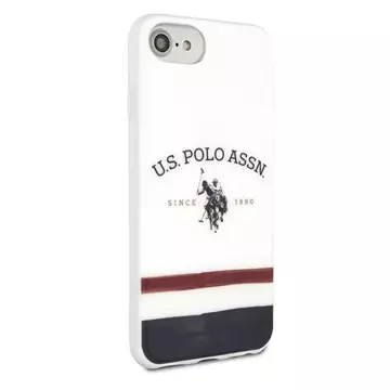 Etui na telefon US Polo Tricolor Pattern Collection iPhone 7/8/SE 2020 / SE 2022 biały/white