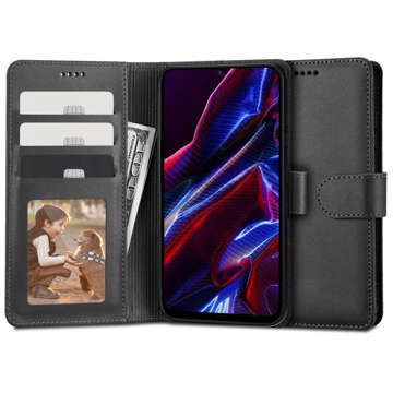 Etui na telefon Wallet portfel do Xiaomi Redmi Note 12 Pro 5G / Poco X5 Pro 5G Black