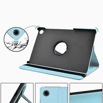 Etui obrotowe Alogy 360 do Lenovo Tab M10 10.1 2ND Gen TB-X306 X/F/L Niebieski + Szkło