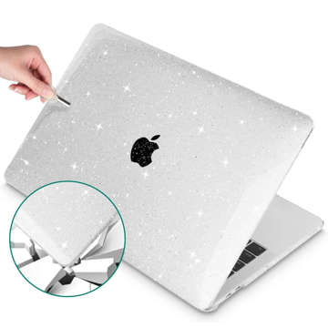 Etui obudowa Alogy Hard Case do Apple MacBook Pro 13 2016-2020 Glitter Clear