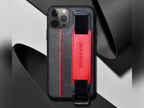 Etui obudowa Alogy Leather Case do Apple iPhone 12/ 12 Pro 6.1 Czarne
