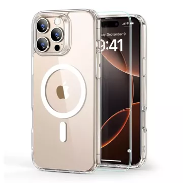 Etui obudowa ESR Classic Hybrid Halolock Magsafe & Tempered Glass do iPhone 16 Pro Max Clear