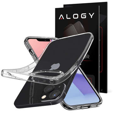 Etui obudowa Spigen Liquid Crystal do Apple iPhone 13 Crystal Clear + Szkło