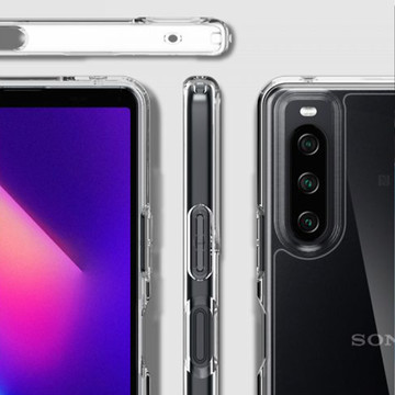 Etui obudowa case Spigen Ultra Hybrid do Sony Xperia 10 IV Crystal Clear + Szkło