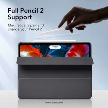 Etui obudowa magnetyczna Pencil ESR Rebound do iPad Pro 12.9 2020/2021 Black