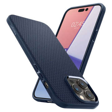 Etui obudowa plecki Spigen Liquid Air do Apple iPhone 14 Pro Navy Blue