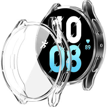 Etui ochronne 2w1 nakładka z osłoną na ekran Alogy do Samsung Galaxy Watch 5 40mm Clear