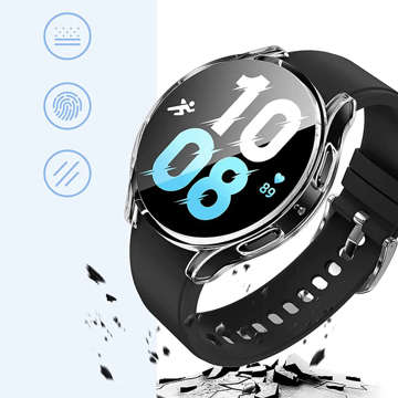 Etui ochronne 2w1 nakładka z osłoną na ekran Alogy do Samsung Galaxy Watch 5 44mm Clear