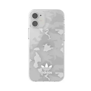 Etui ochronne Adidas OR SnapCase Camo do Apple iPhone 12 Mini przezroczysty/biały 43704