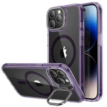 Etui ochronne ESR Classic KickStand HaloLock MagSafe do Apple iPhone 14 Pro Max Clear/Purple