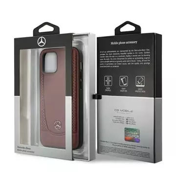 Etui ochronne Mercedes MEHCP12MARMRE do Apple iPhone 12 / 12 Pro 6,1" czerwony/red hardcase Urban Line