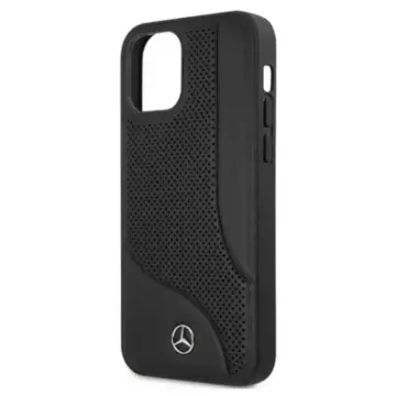 Etui ochronne Mercedes MEHCP12MCDOBK do Apple iPhone 12 / 12 Pro 6,1" czarny/black hardcase Leather Perforated Area