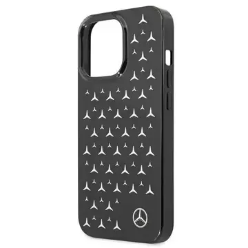 Etui ochronne Mercedes MEHCP13LESPBK do Apple iPhone 13 Pro / 13 6,1" czarny/black hardcase Silver Stars Pattern