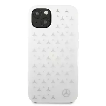 Etui ochronne Mercedes MEHCP13MESPWH do Apple iPhone 13 6,1" biały/white hardcase Silver Stars Pattern