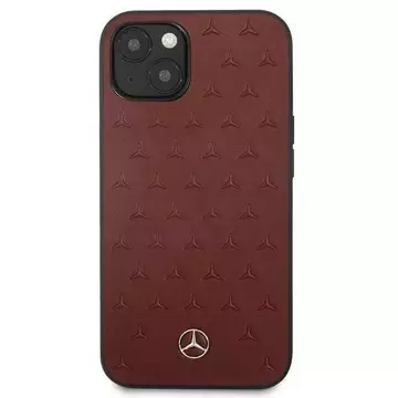 Etui ochronne Mercedes MEHCP13MPSQRE do Apple iPhone 13 6,1" czerwony/red hardcase Leather Stars Pattern