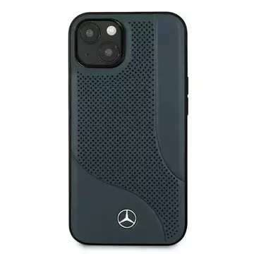 Etui ochronne Mercedes MEHCP13SCDONA do Apple iPhone 13 Mini 5,4" granatowy/navy hardcase Leather Perforated Area