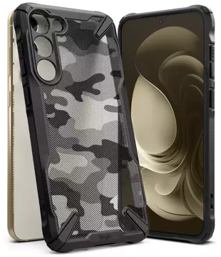 Etui ochronne Ringke Fusion X Design do Samsung Galaxy S23+ Plus Camo Black czarne