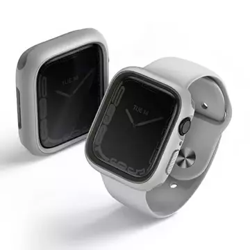 Etui ochronne UNIQ Moduo do Apple Watch Series 4/5/6/7/8/SE 44/45mm kredowy-szary/chalk-grey