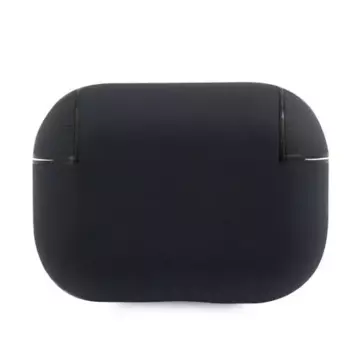 Etui ochronne na słuchawki BMW do AirPods Pro cover granatowy/navy Geniune Leather Silver Logo