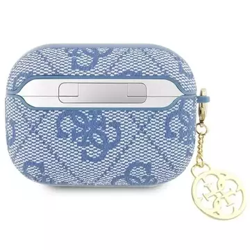 Etui ochronne na słuchawki Guess GUAP2G4GSMB do Apple AirPods Pro 2 cover niebieski/blue 4G Charm Collection