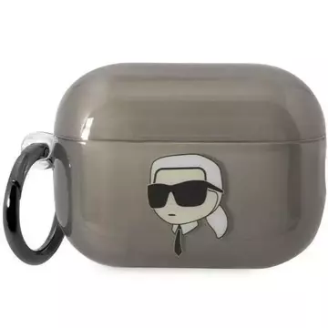 Etui ochronne na słuchawki Karl Lagerfeld KKLAP2HNIKTCK  do Apple AirPods Pro 2 cover czarny/black Ikonik Karl Lagerfeld