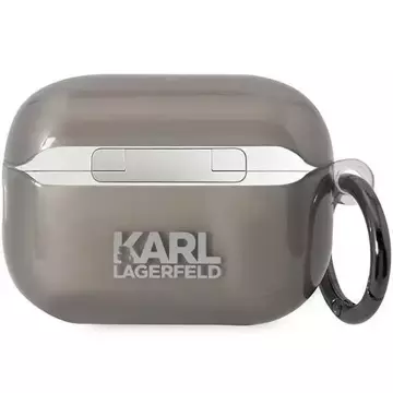 Etui ochronne na słuchawki Karl Lagerfeld KKLAP2HNIKTCK  do Apple AirPods Pro 2 cover czarny/black Ikonik Karl Lagerfeld