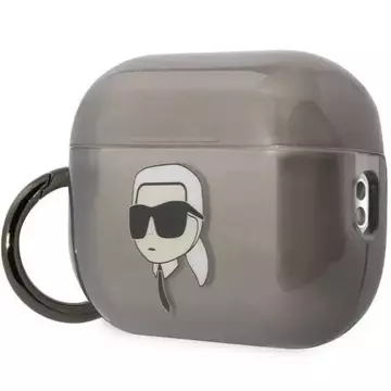 Etui ochronne na słuchawki Karl Lagerfeld KKLAP2HNIKTCK  do Apple AirPods Pro 2 cover czarny/black Ikonik Karl Lagerfeld