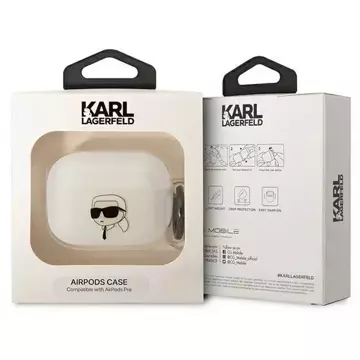 Etui ochronne na słuchawki Karl Lagerfeld do AirPods Pro cover transparent Karl`s Head 