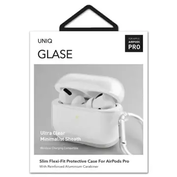 Etui ochronne na słuchawki UNIQ etui Glase do Apple AirPods Pro  clear