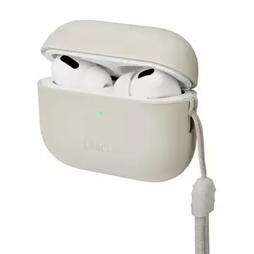 Etui ochronne na słuchawki UNIQ etui Lino AirPods Pro 2 gen Silicone beżowy/beige ivory