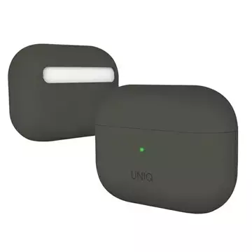 Etui ochronne na słuchawki UNIQ etui Lino do Apple AirPods Pro Silicone szary/grey moss