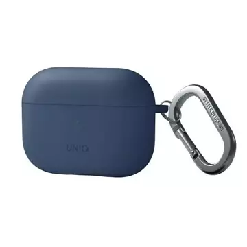 Etui ochronne na słuchawki UNIQ etui Nexo AirPods Pro 2 gen + Ear Hooks Silicone niebieski/caspian blue