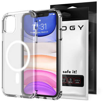 Etui ochronne na telefon Alogy MagSafe Clear Case do Apple iPhone 11 pancerne Przezroczyste