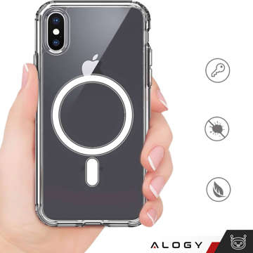 Etui ochronne na telefon Alogy MagSafe Clear Case do Apple iPhone X / XS Przezroczyste + Szkło