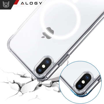 Etui ochronne na telefon Alogy MagSafe Clear Case do Apple iPhone X / XS Przezroczyste + Szkło
