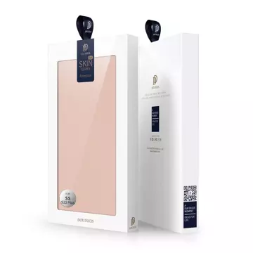 Etui ochronne na telefon Dux Ducis Skin Pro do Samsung Galaxy S23+ pokrowiec z klapką portfel na kartę podstawka różowe