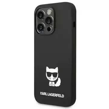 Etui ochronne na telefon Karl Lagerfeld KLHCP14LSLCTBK do Apple iPhone 14 Pro 6,1" hardcase czarny/black Silicone Choupette Body