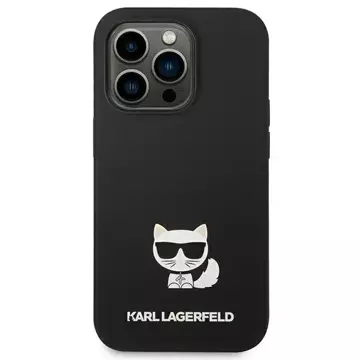 Etui ochronne na telefon Karl Lagerfeld KLHCP14LSLCTBK do Apple iPhone 14 Pro 6,1" hardcase czarny/black Silicone Choupette Body