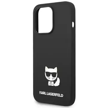 Etui ochronne na telefon Karl Lagerfeld KLHCP14LSLCTBK do Apple iPhone 14 Pro 6,1" hardcase czarny/black Silicone Choupette Body