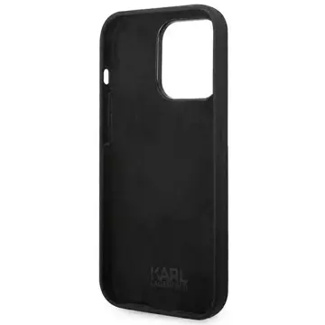 Etui ochronne na telefon Karl Lagerfeld KLHCP14LSLCTBK do Apple iPhone 14 Pro 6,1" hardcase czarny/black Silicone Choupette Body