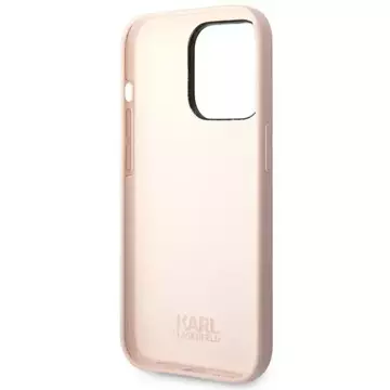 Etui ochronne na telefon Karl Lagerfeld KLHCP14LSLCTPI do Apple iPhone 14 Pro 6,1" hardcase jasnoróżowy/light pink Silicone Choupette Body