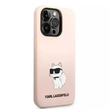 Etui ochronne na telefon Karl Lagerfeld KLHCP14LSNCHBCP do Apple iPhone 14 Pro 6,1" hardcase różowy/pink Silicone Choupette