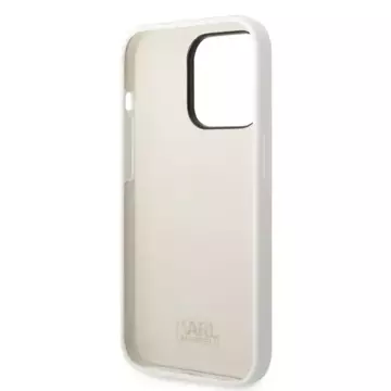 Etui ochronne na telefon Karl Lagerfeld KLHCP14LSNIKBCH do Apple iPhone 14 Pro 6,1" hardcase biały/white Silicone Ikonik