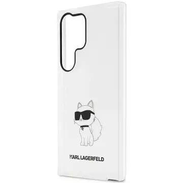 Etui ochronne na telefon Karl Lagerfeld KLHCS23LHNCHTCT do Samsung Galaxy S23 Ultra S918 transparent hardcase Ikonik Choupette