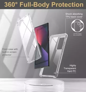 Etui ochronne na telefon Kevlar do Samsung Galaxy S23 Ultra Clear
