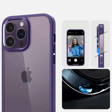Etui ochronne na telefon Spigen Ultra Hybrid Case obudowa do Apple iPhone 14 Pro Deep Purple