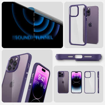 Etui ochronne na telefon Spigen Ultra Hybrid Case obudowa do Apple iPhone 14 Pro Deep Purple